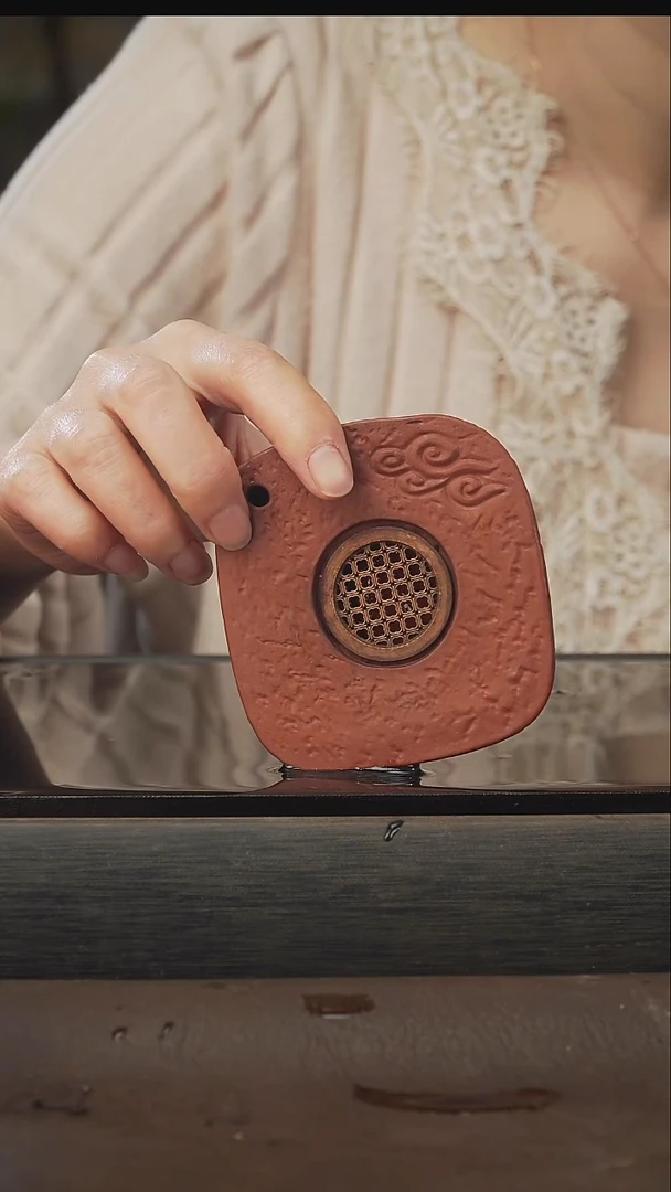 茶壶紫砂雷*四方壶承