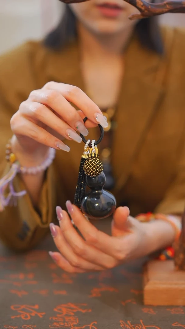 467非遗漆手艺工天然葫芦文玩福禄