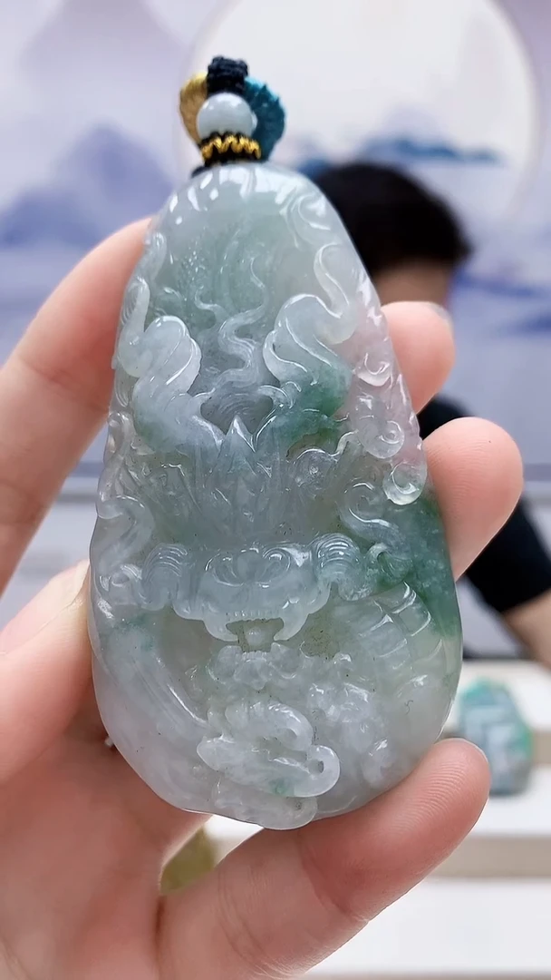 未镶嵌定制翡翠4917ry-毛货挂件64