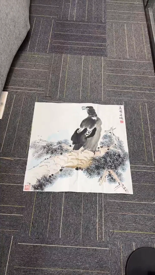 国画国画国画鉴赏手绘实稿-高瞻远瞩
