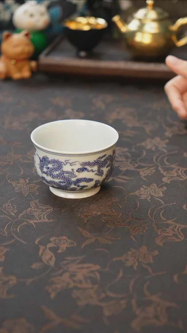 杯景德镇陶瓷杯碗柴烧多人