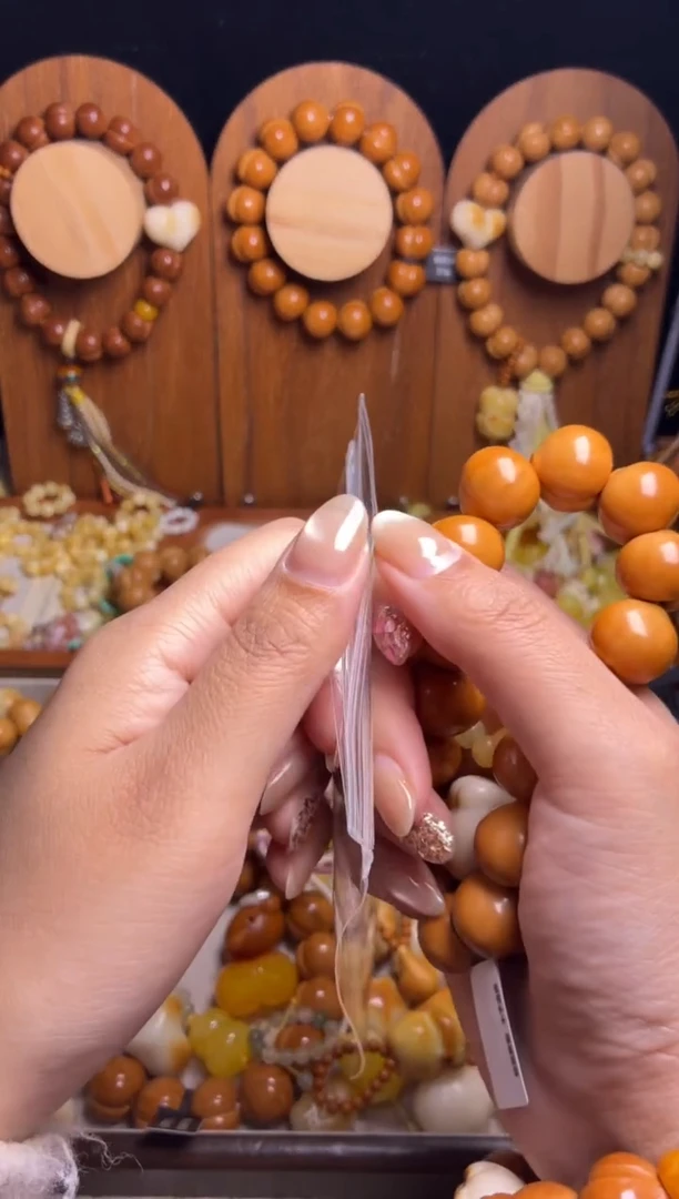 手串猴头核桃程*～全品手工聚宝盆猫爪黄跑环悟道猫吊坠手串