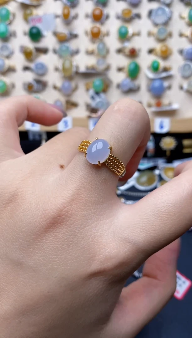 银S925镶嵌戒指翡翠1198