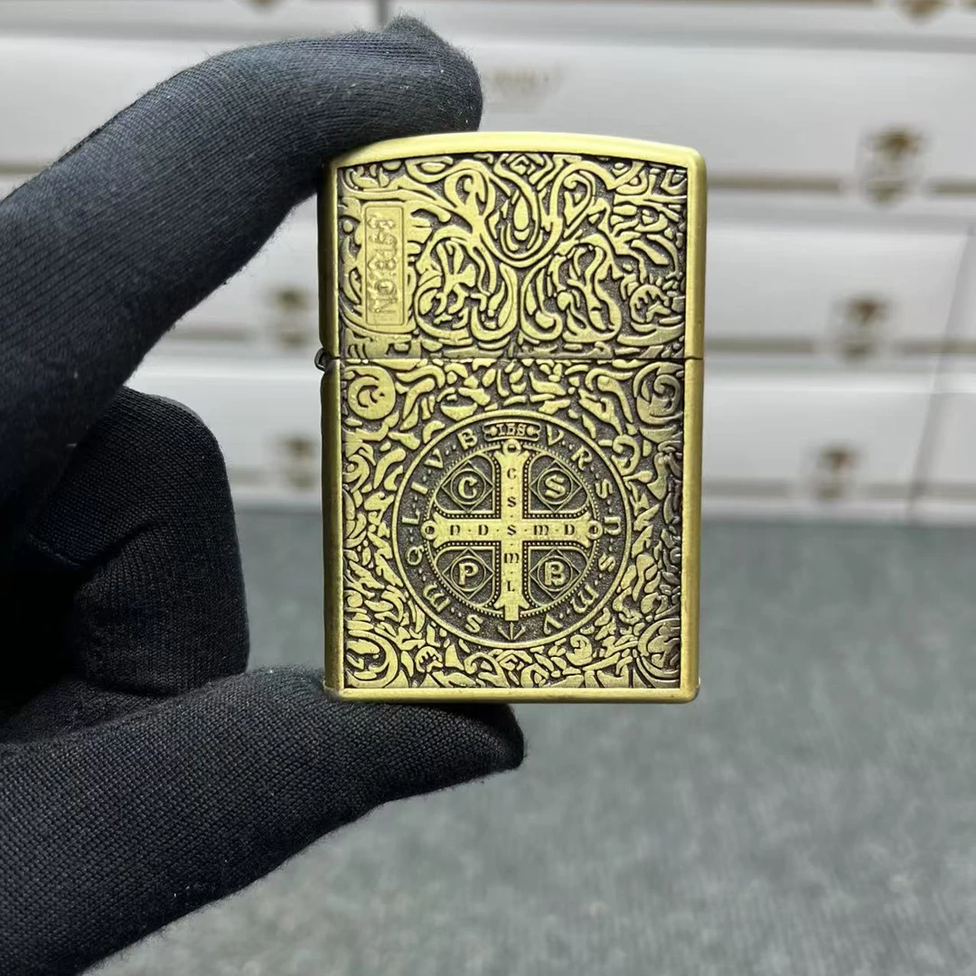 ZORRO古铜康斯坦丁双面防风煤油打火机ZK26-1经典个性