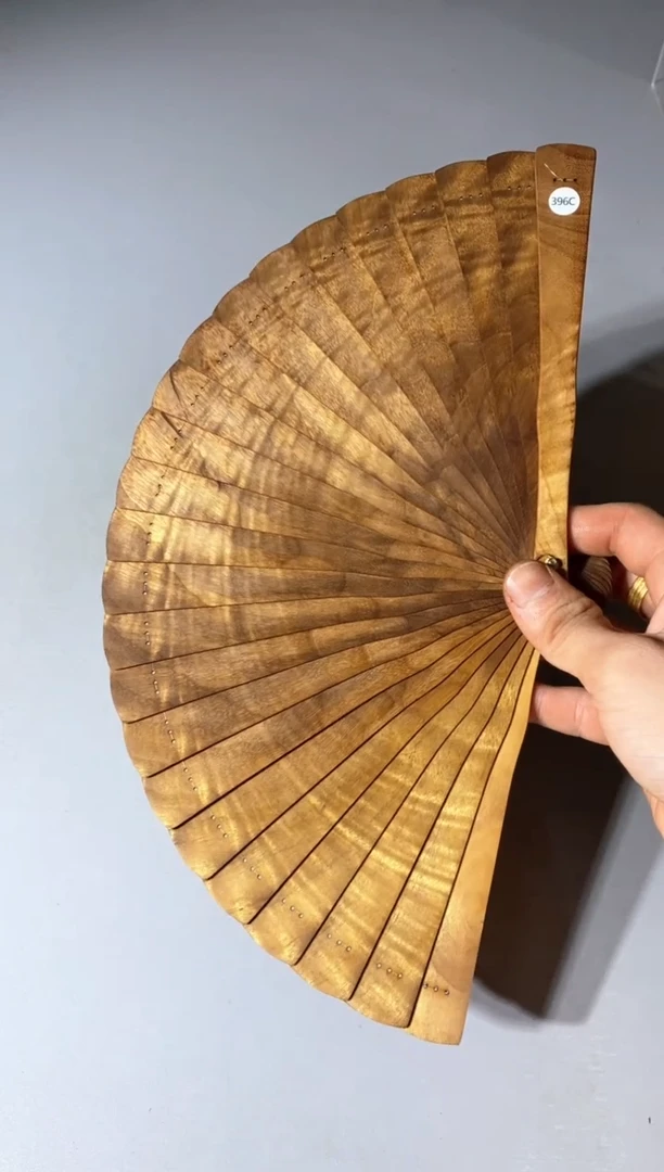 金丝楠396号18cm金丝楠木小叶桢楠扇子