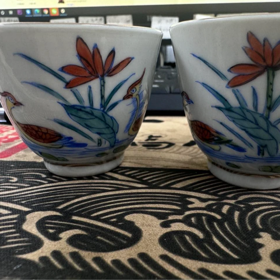 景德镇瓷 杯子 一对