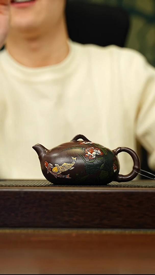 茶壶紫砂宜兴原矿 手工 紫砂壶容量260CC