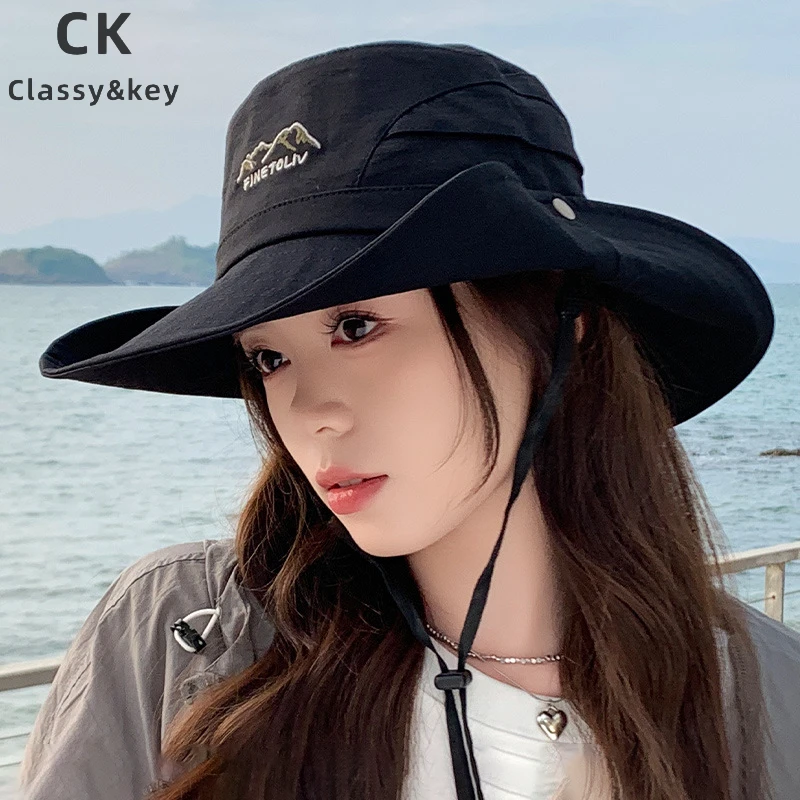 Classy key新加坡设计师联名款情侣款男女款两用大沿休闲渔夫帽子