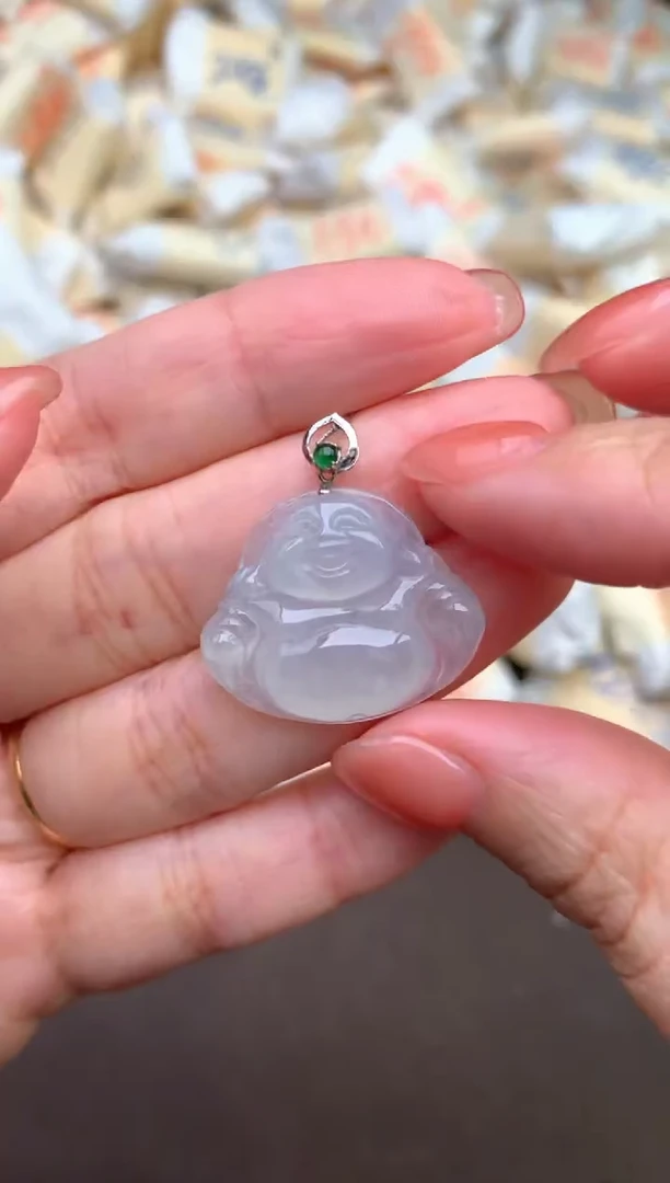 【闪购商品】翡翠挂件18K金镶嵌—
