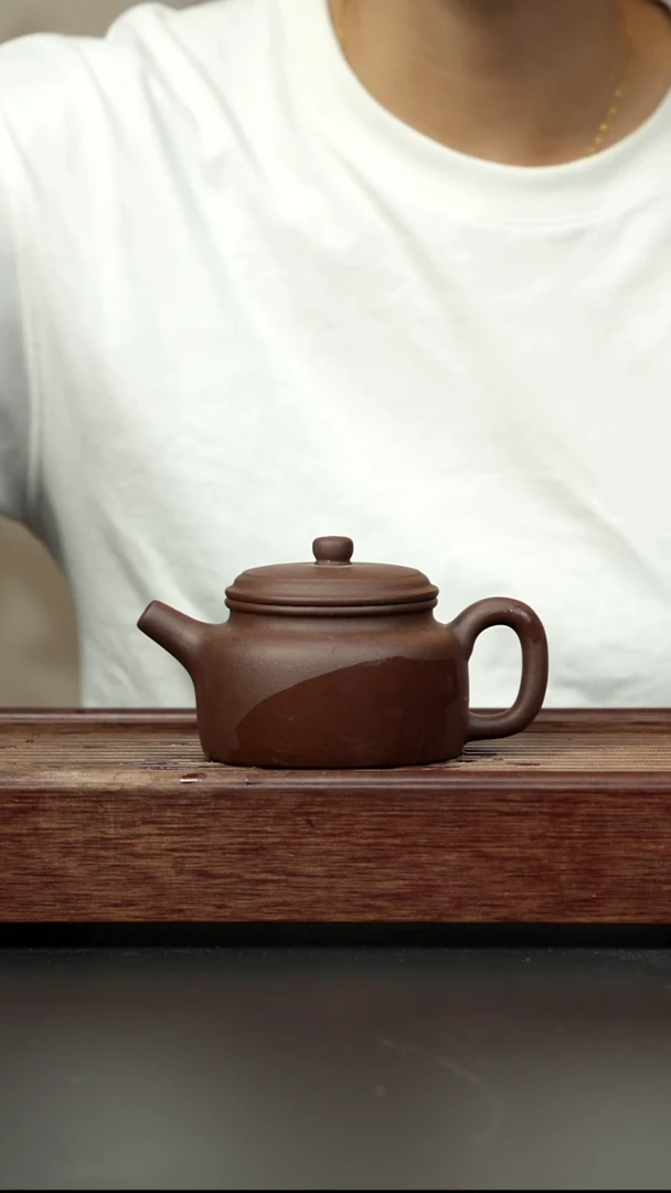 紫砂茶壶老紫泥 大亨德钟