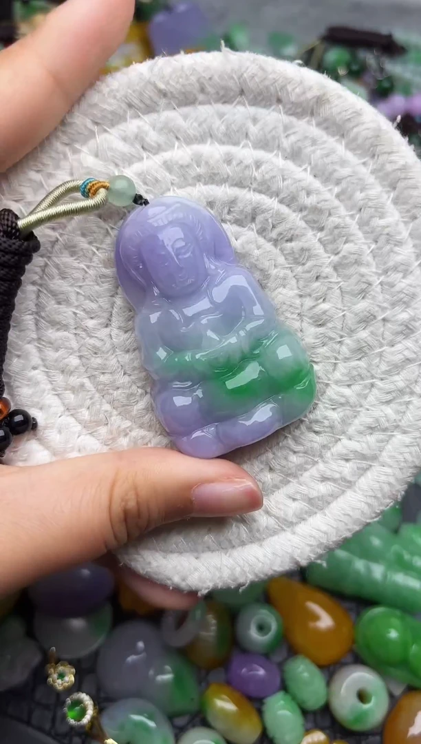 颈饰未镶嵌翡翠缅甸翡翠吊坠