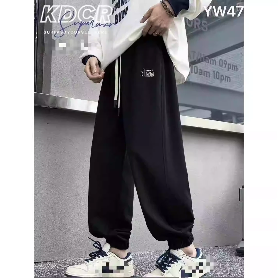 男童青少年秋款字母dls刺绣休闲卫裤 25-901（160-190）