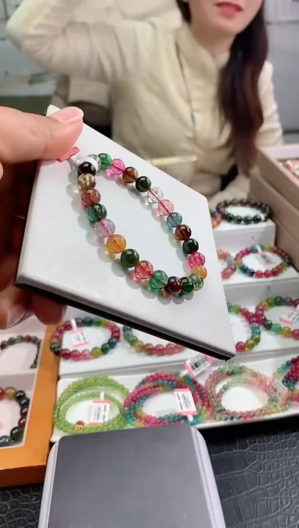 【闪购商品】碧玺手串未镶嵌多样性发一条