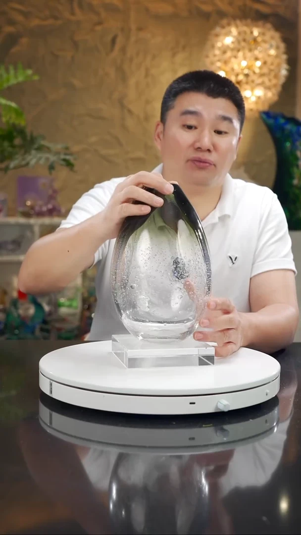 手工艺品琉璃福利灰色花瓶