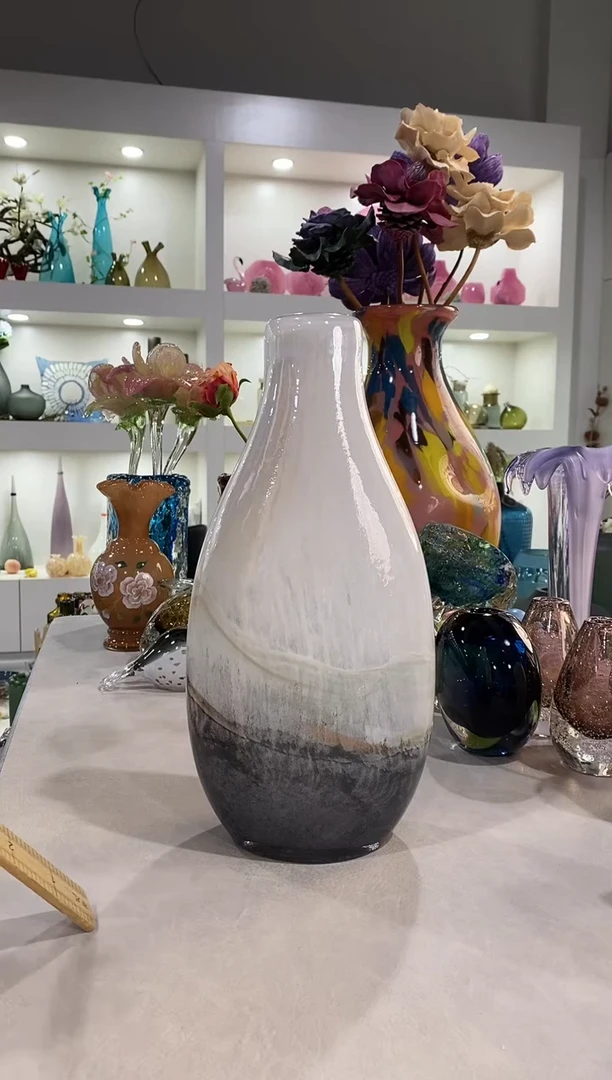 慕忆家手作琉璃花瓶瑕疵