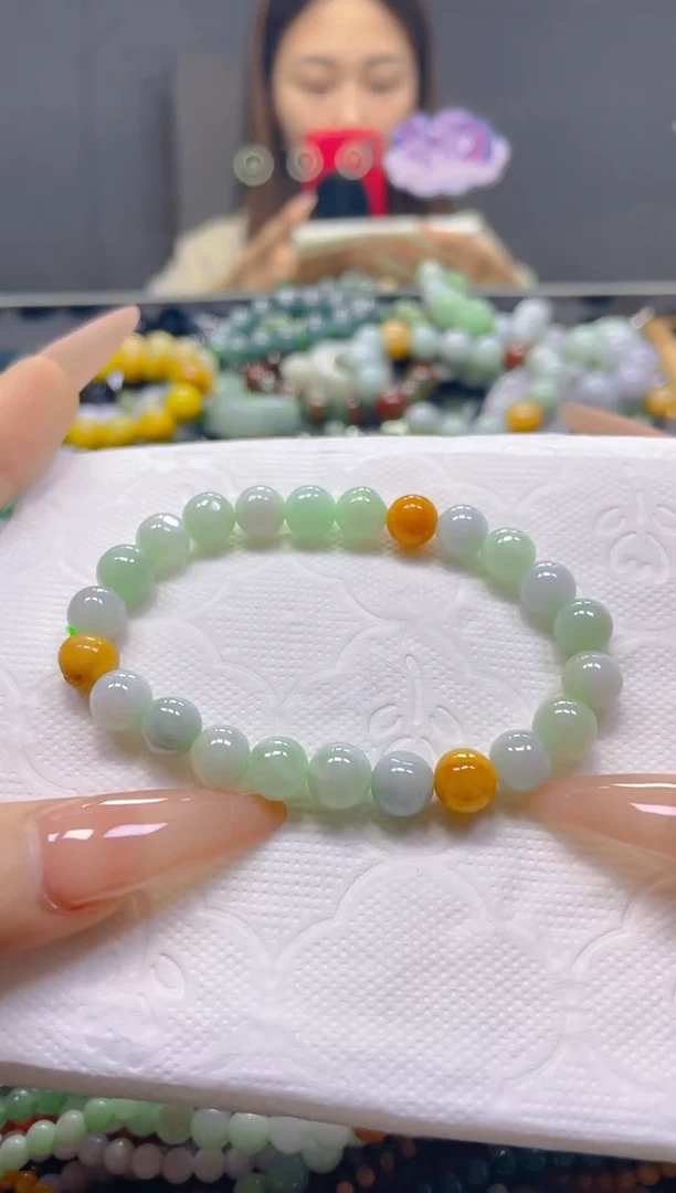 颈饰未镶嵌翡翠8MM