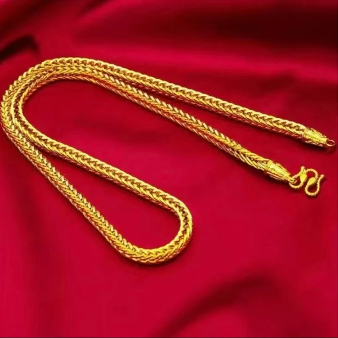 合金项链 新款【蛇骨项链】潮流时尚男士百搭金色霸气不掉色