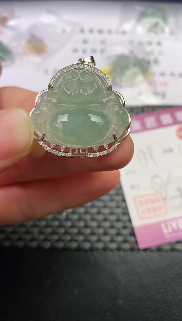 颈饰银S925镶嵌翡翠ℒ****࿐挂件