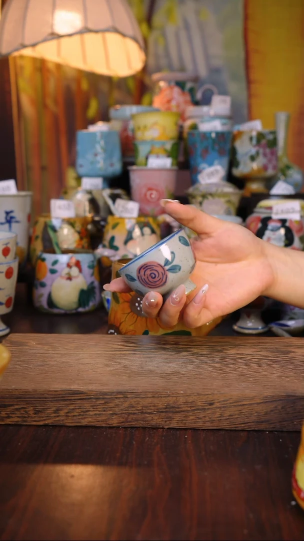摆件泥垚手作 景德镇手工手绘器物