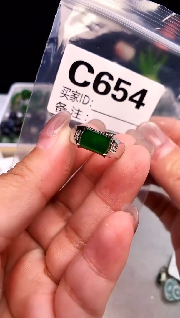 吊坠(不含链)银S925镶嵌翡翠1