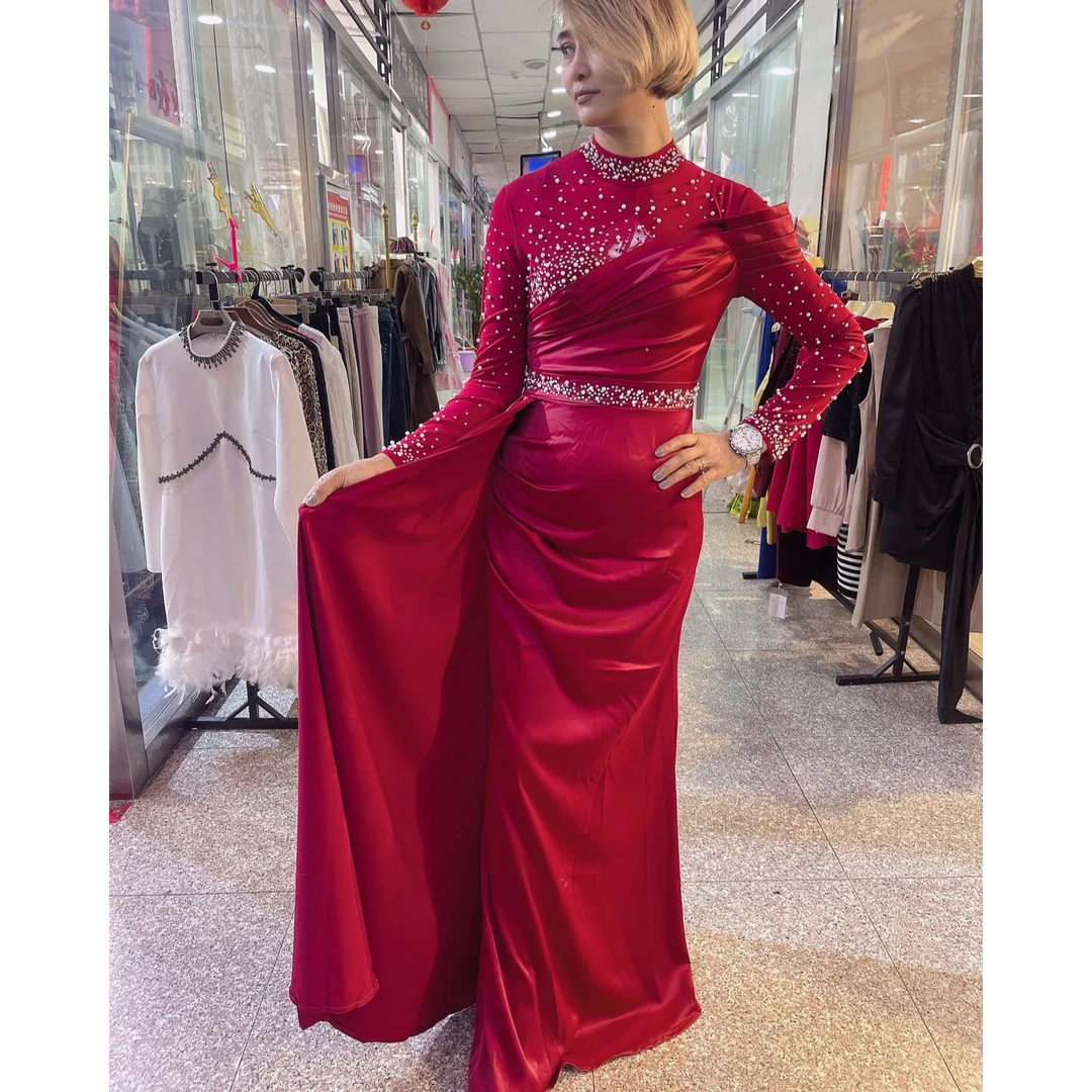 高档  爆款  时尚  秋冬季裙子  花钻 显瘦   连衣裙  长袖