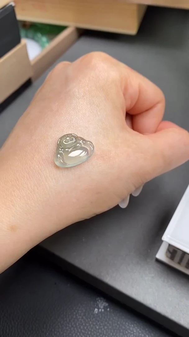 翡翠未镶嵌吊坠(不含链)小佛