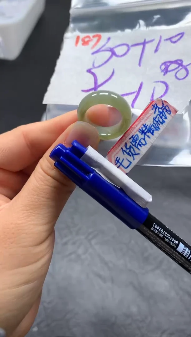 未镶嵌定制翡翠戒圈9-10#40毛货需精细抛光