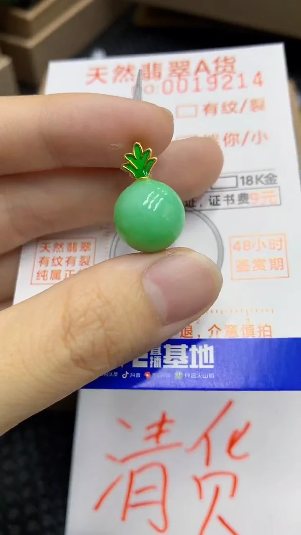 翡翠银S925镶嵌颈饰            8