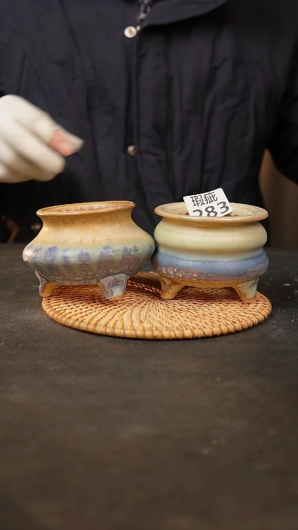 【闪购商品】瓷片283泥泥手工花盆