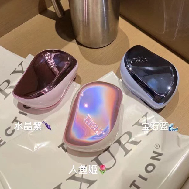 尾单小巧便捷流光马卡龙王妃梳