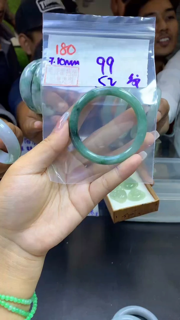 定制翡翠未镶嵌180手镯52纹+99元+拍一发一