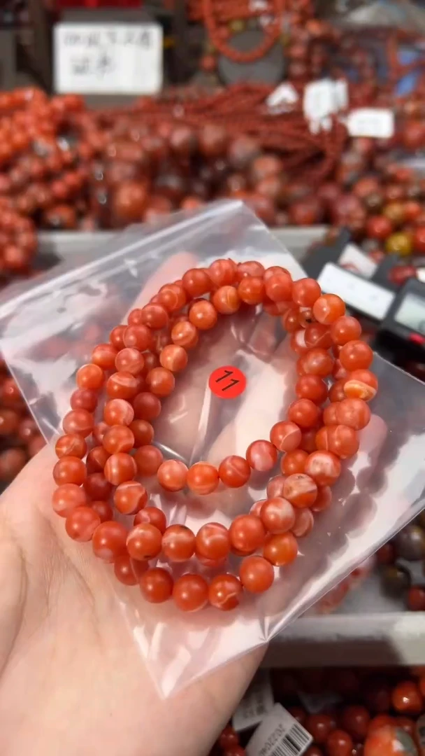 南红玛瑙手串未镶嵌7