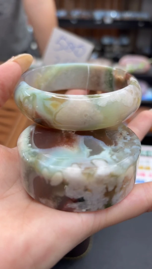 未镶嵌手镯石英质玉C71(61圈赠送镯心)