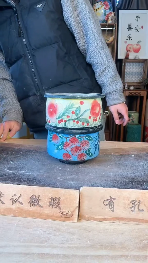 【闪购商品】摆件17-240口16高11 微瑕二个