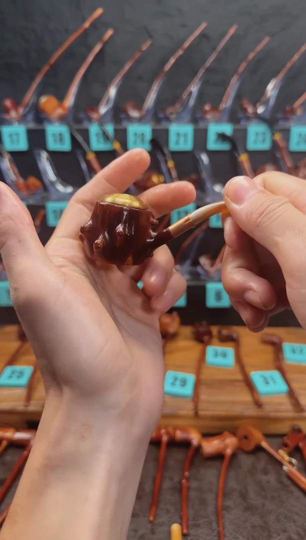 金*一物一图檬子木手工香烟嘴