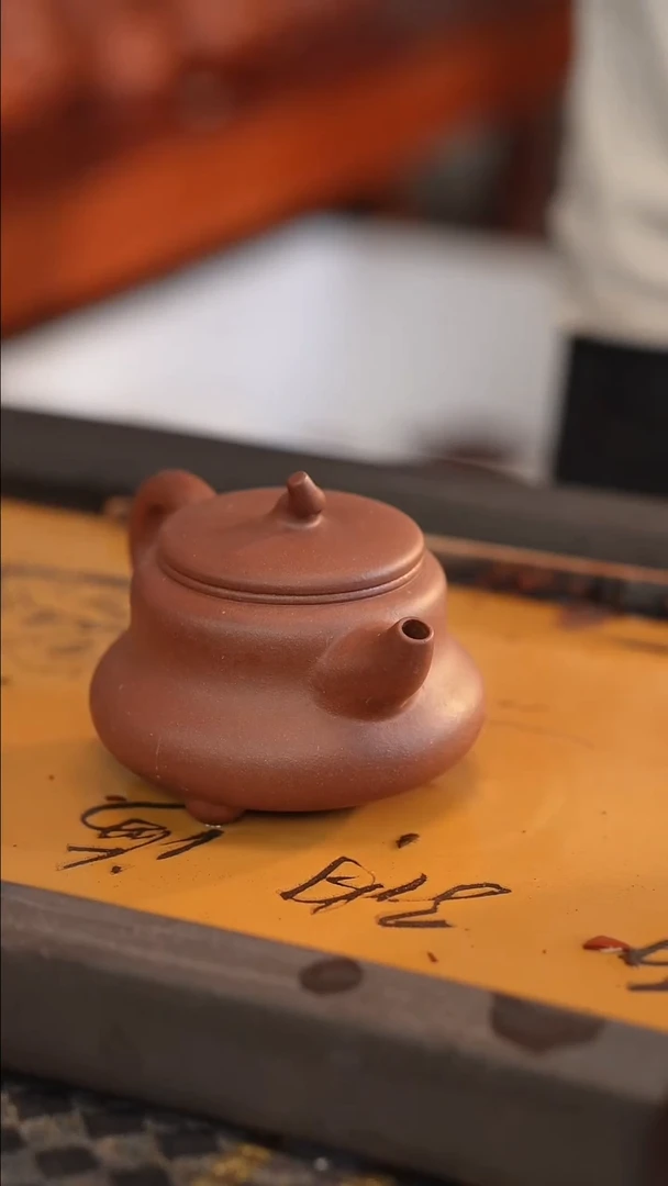 茶壶紫砂原矿手工制作200cc 葫芦 半手工