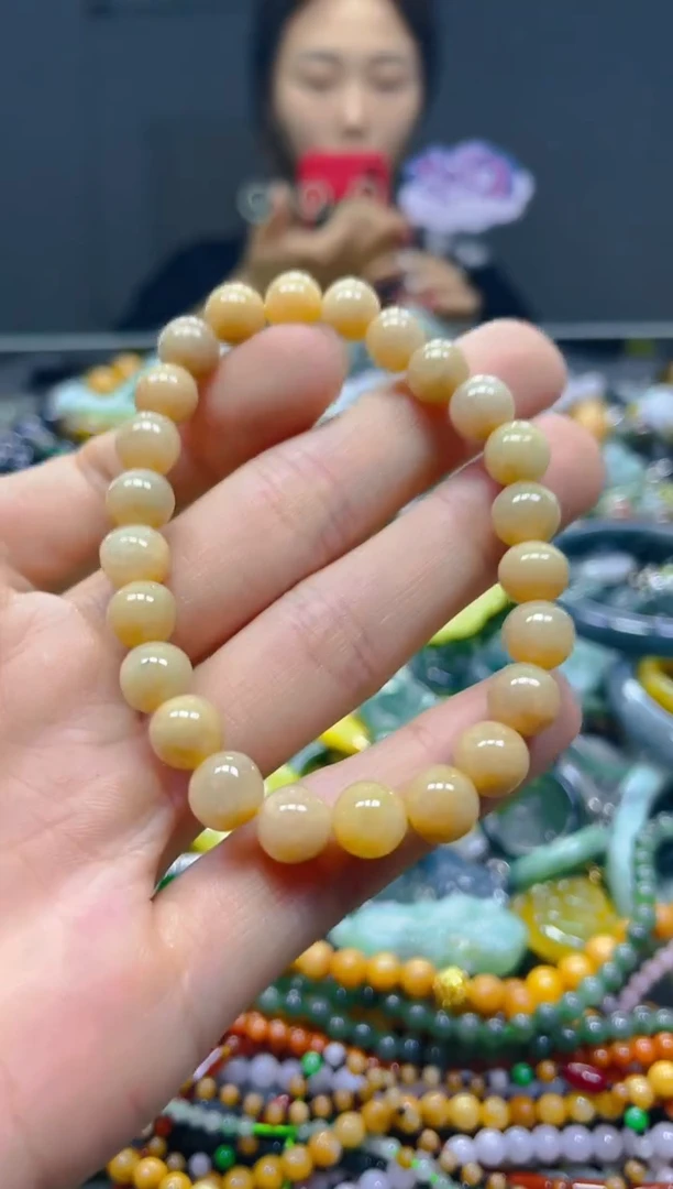 颈饰未镶嵌翡翠7mm/X/翡翠A货，一件也是批发价