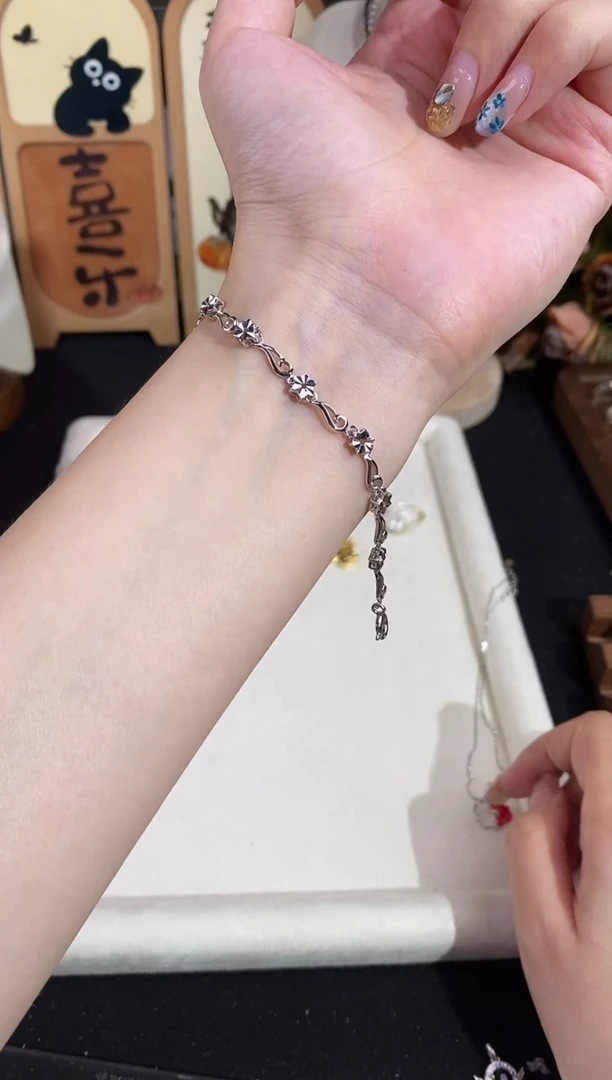 无925银柜同款车花手链