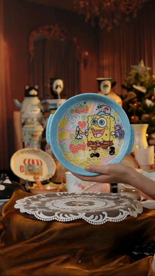 陶瓷便携款景德镇手工手绘陶瓷