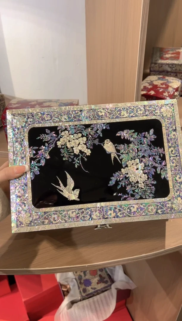 【闪购商品】鱼锁全贝底·弘贝雅螺钿漆器文化馆