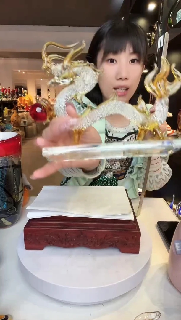 【闪购商品】茶盏琉璃摆件家居摆件