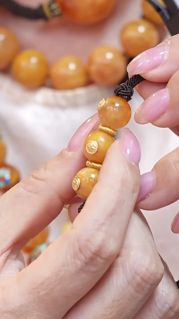 蜜蜡颈饰未镶嵌3215天然蜜蜡珠宝奇石云端妖孽全部保真