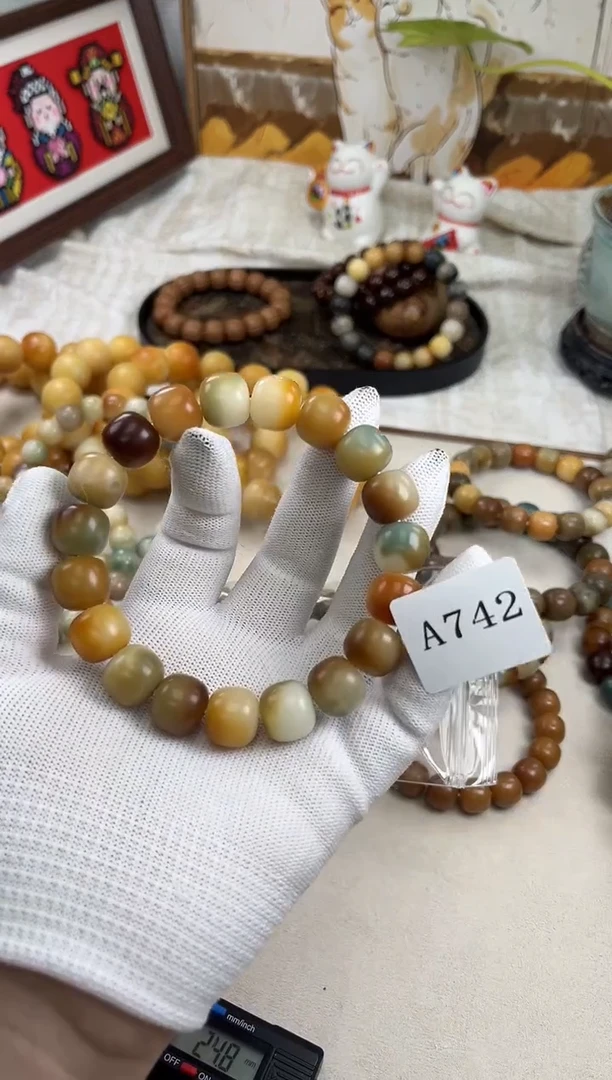 手串菩提根/象牙果a742 卡14 干磨孔一般