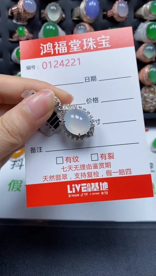 颈饰银S925镶嵌翡翠4221