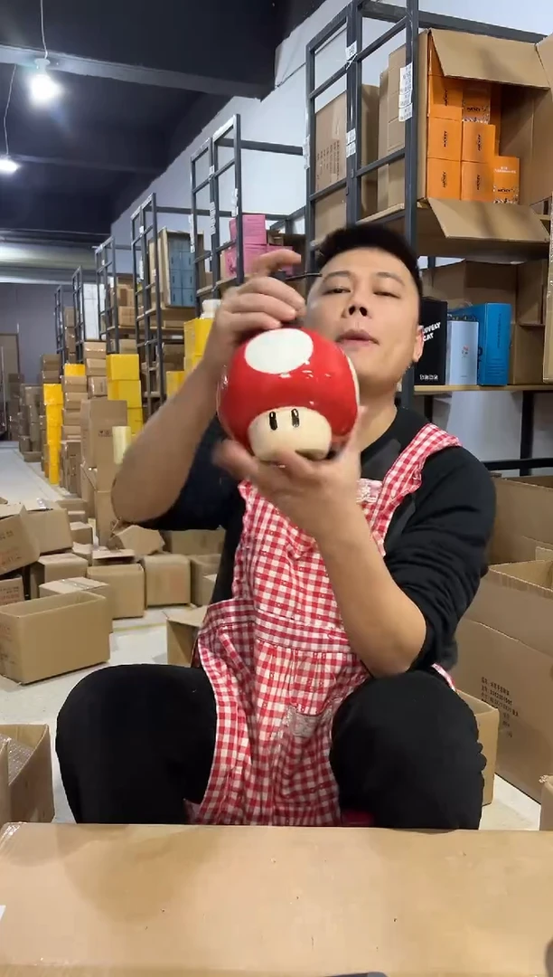 【闪购商品】杯蘑菇按压瓶 陶瓷材质