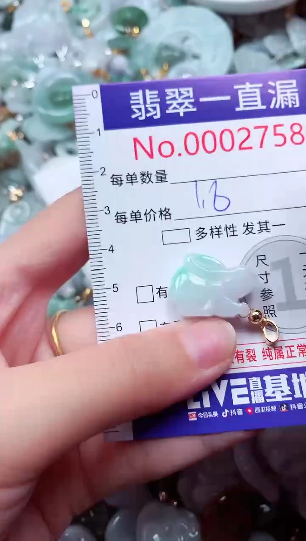 吊坠(不含链)未镶嵌翡翠2758