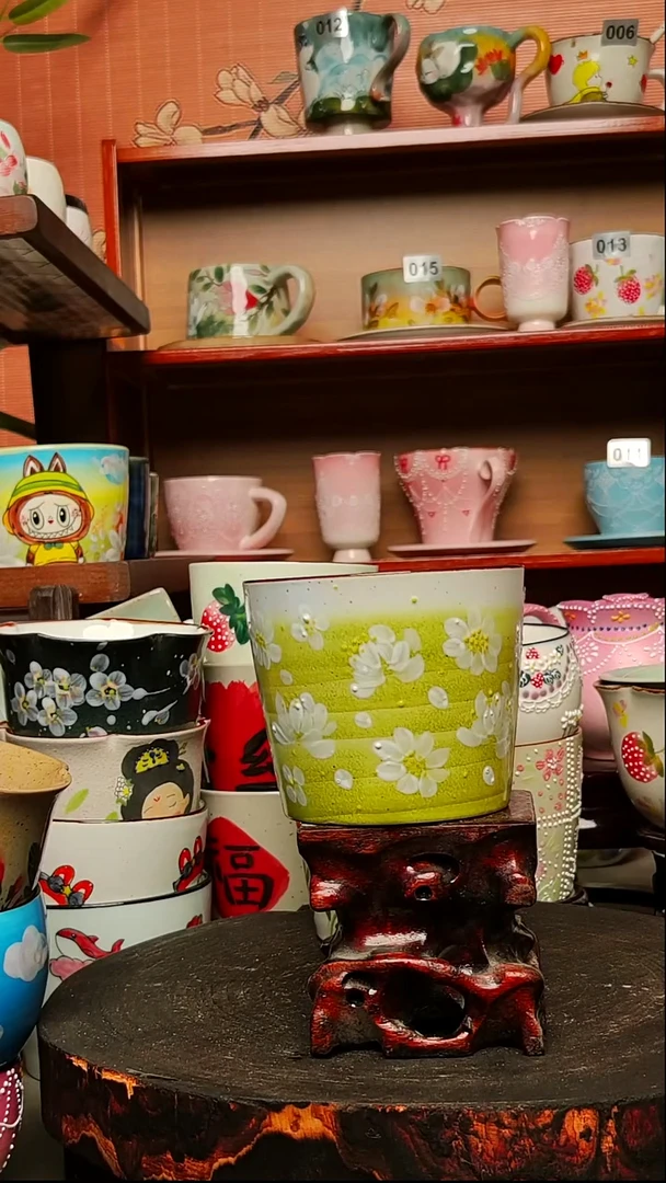 摆件陶景德镇手绘创意陶瓷有瑕