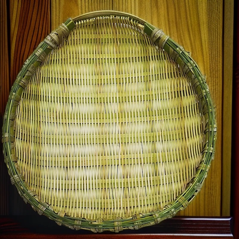 竹编筲箕洗菜筐沥水筐多功能收纳筐水果筐茶叶筐干果筐