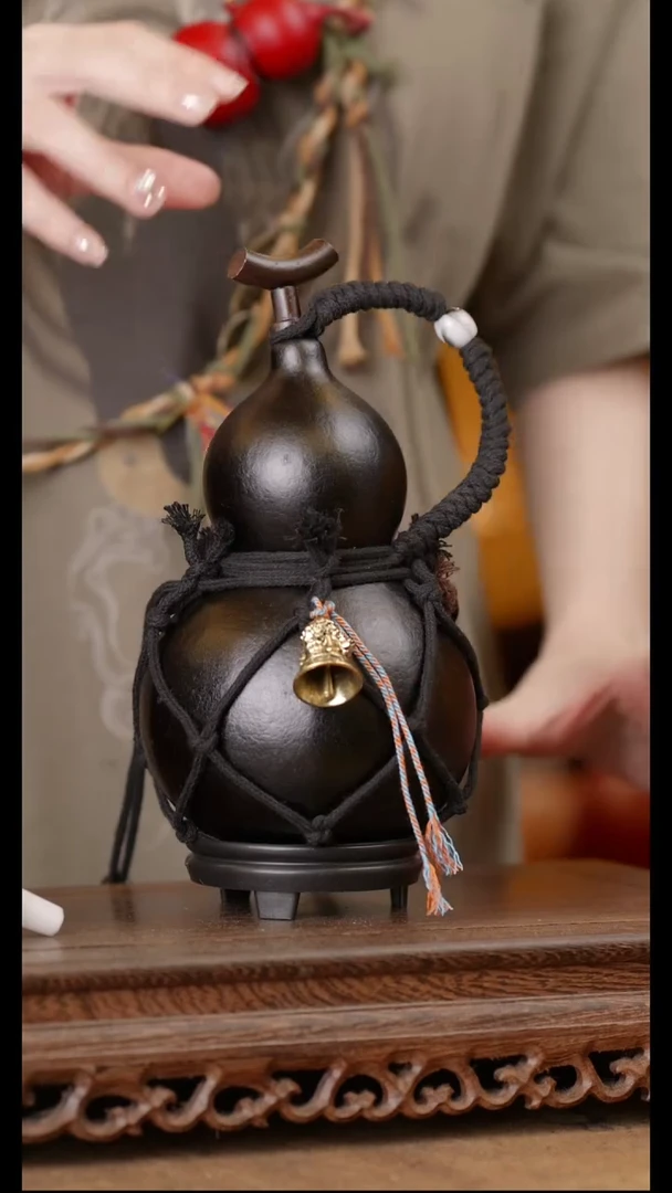 163号精品天然大漆酒葫芦一物一拍~