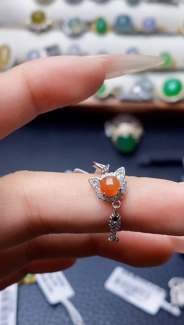 银S925镶嵌戒指翡翠沈*秋5087